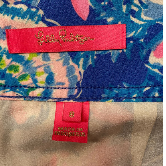 Lilly Pulitzer Jonas Stretch Skort Blue Tang Sitting Seaside Breathable …EUC 🩵 - Picture 9 of 12